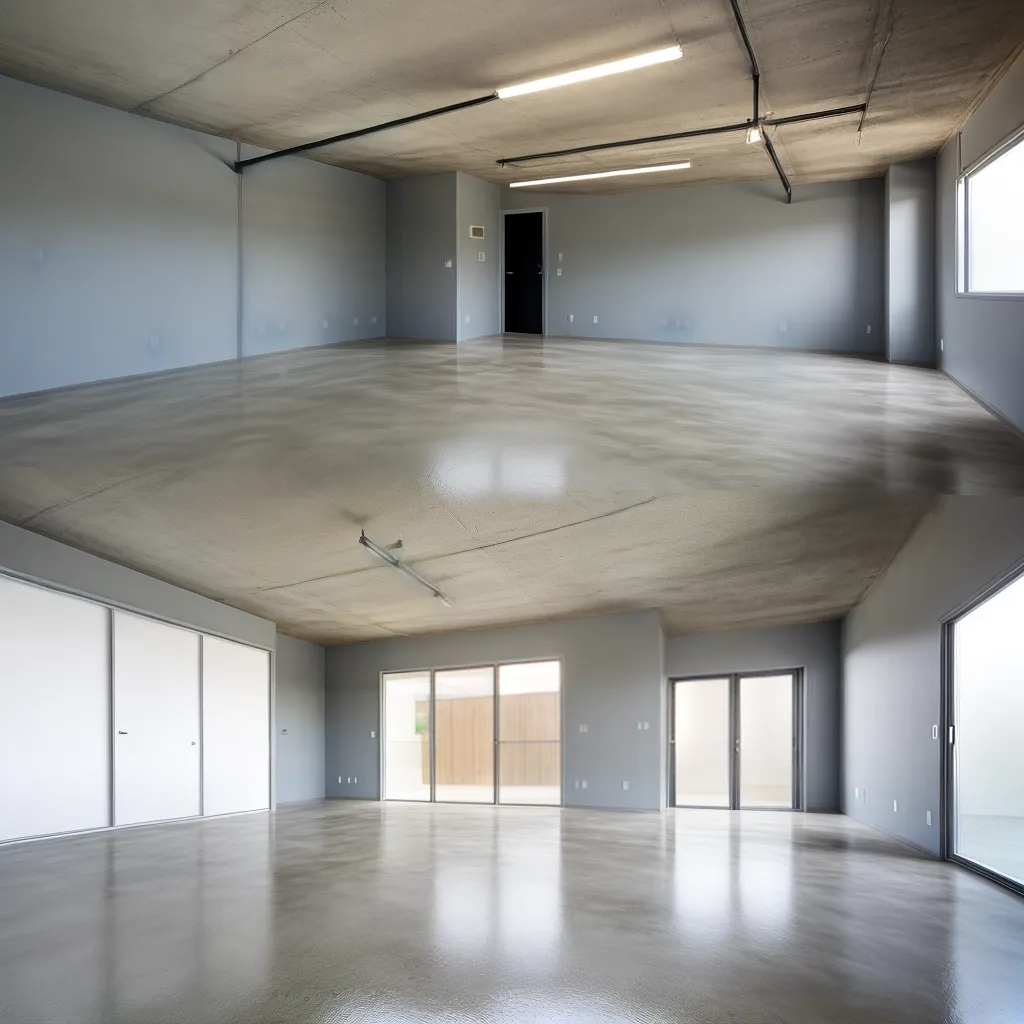 garagem moderna piso concreto polido 2