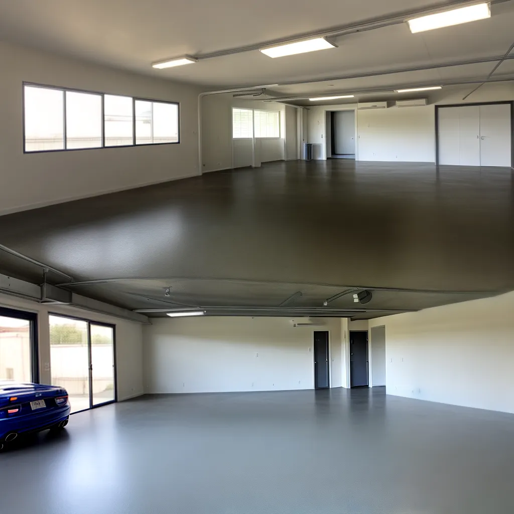 garagem moderna piso epoxi brilhante