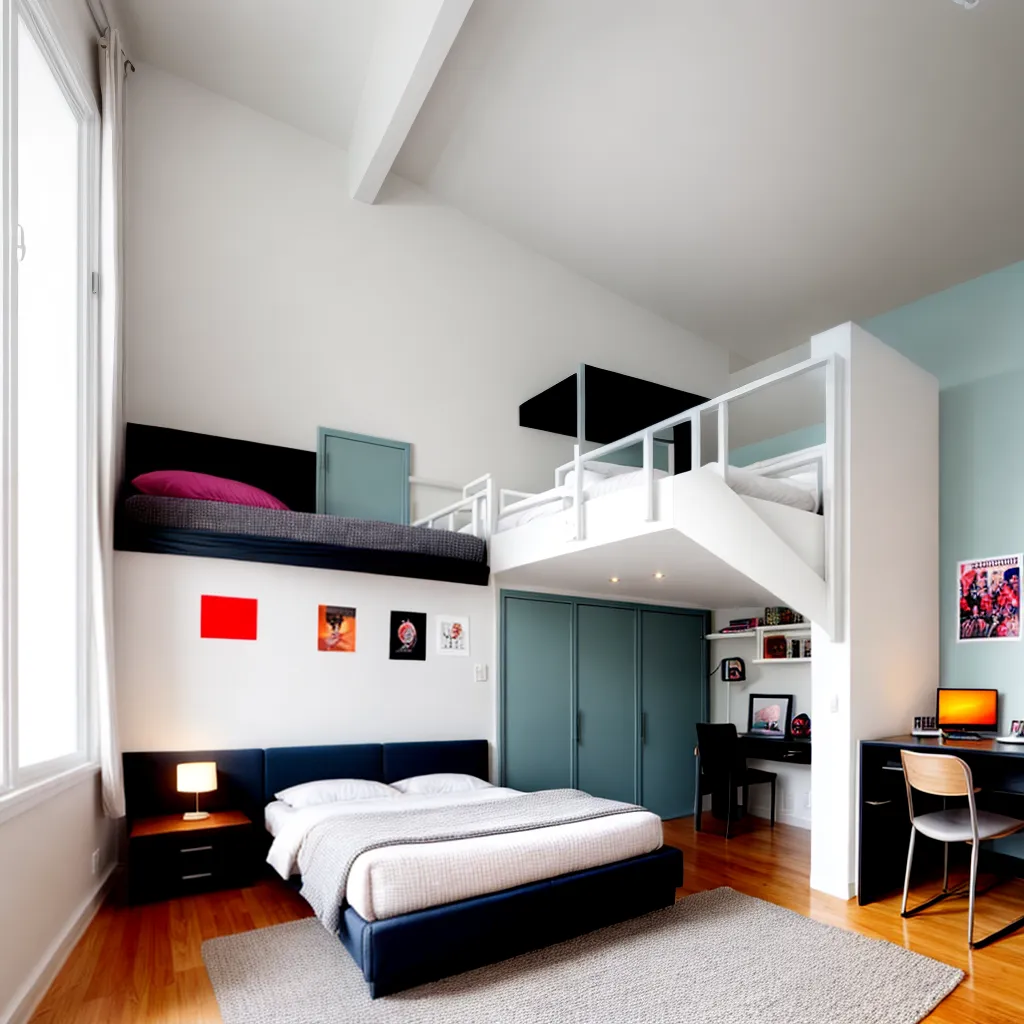 quarto moderno loft adolescente quarto moderno loft adolescente