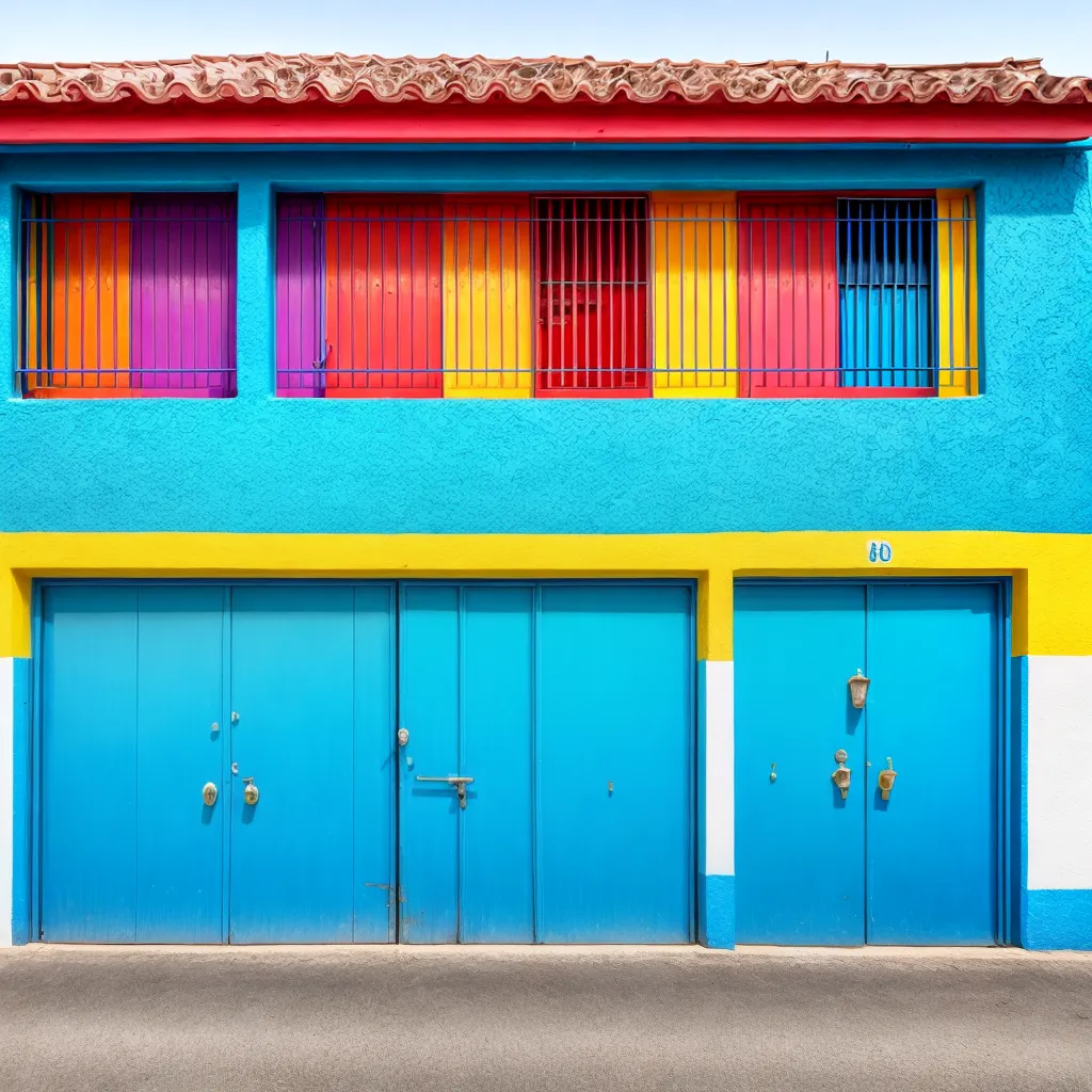 garagem colorida azulejos portugueses 1