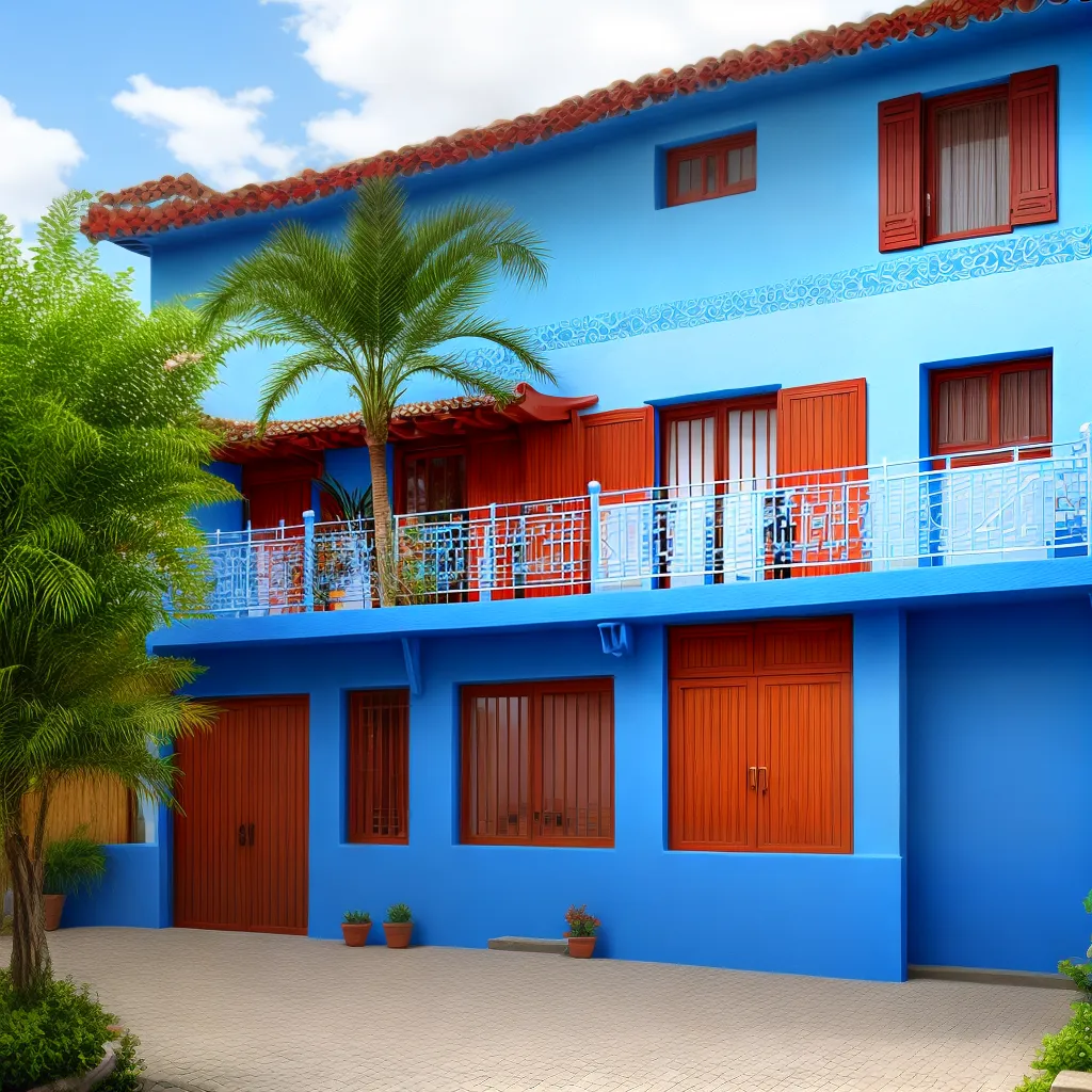 garagem colorida azulejos estilo