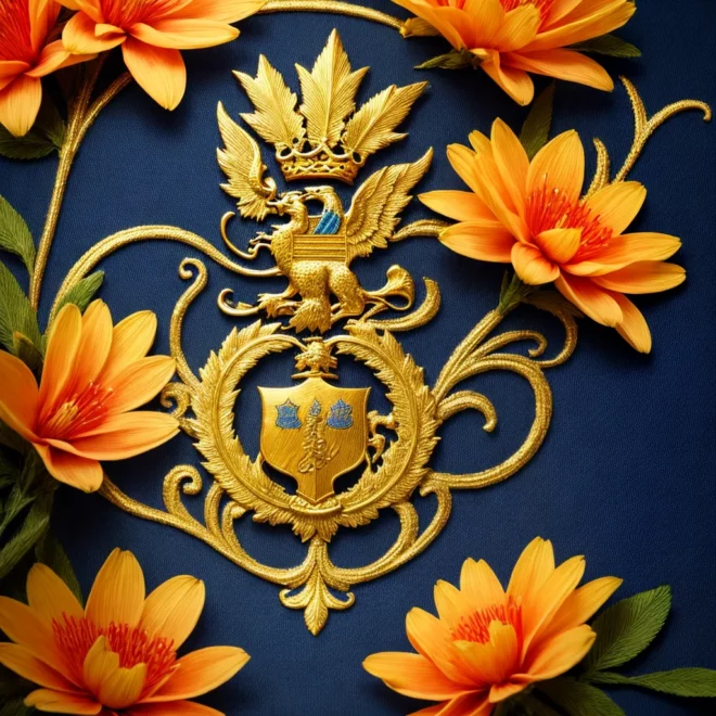 brasao real leao ouro flores de lis brasao real leao ouro flores de lis