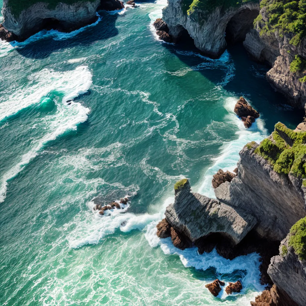 oceano turquesa ondas costa oceano turquesa ondas costa