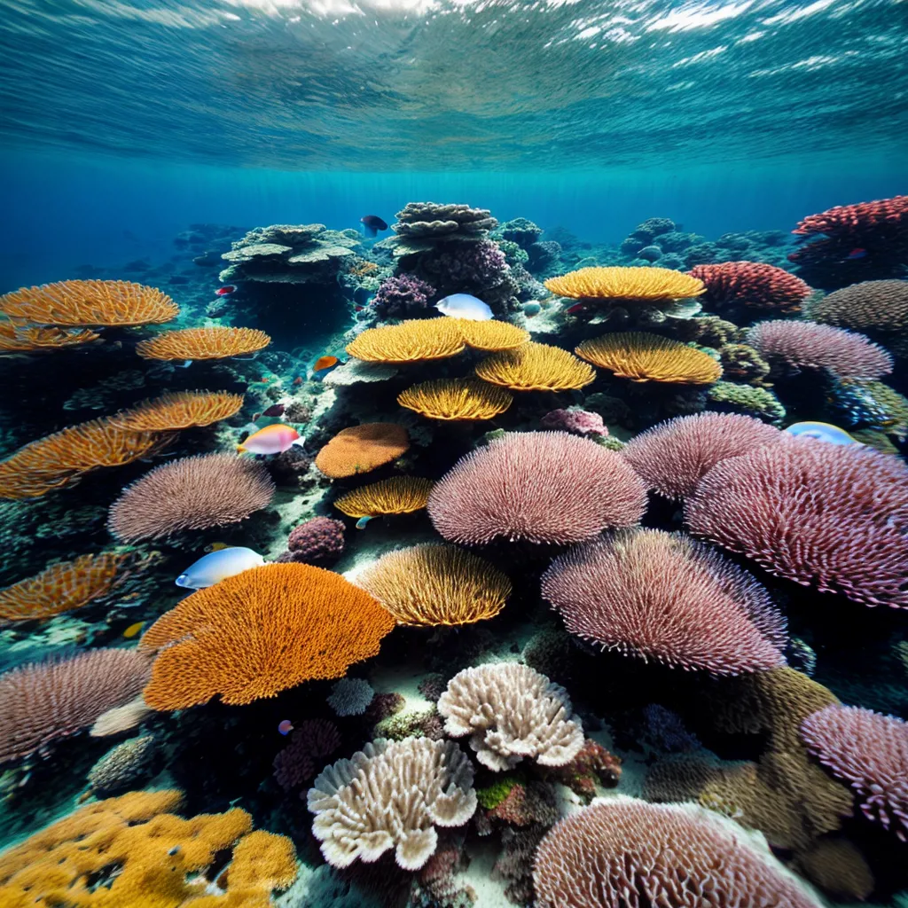 recife coral peixes tropicais sol recife coral peixes tropicais sol
