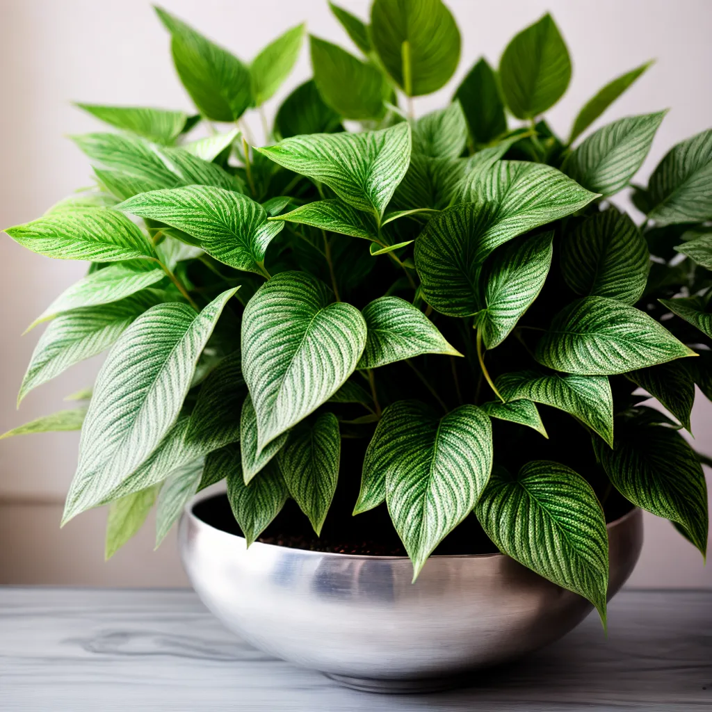 planta prateada folhagem elegante planta prateada folhagem elegante