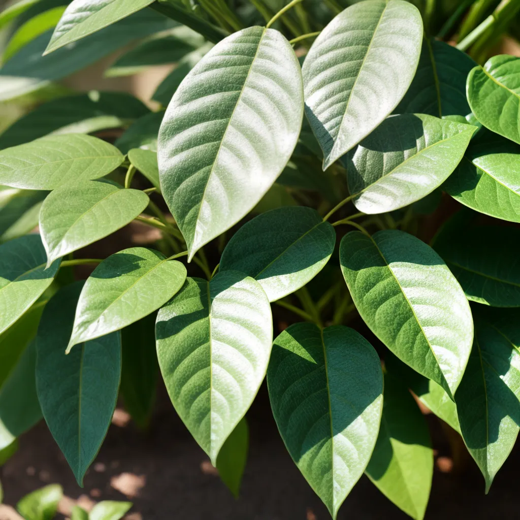 planta folhas metalicas prateadas planta folhas metalicas prateadas