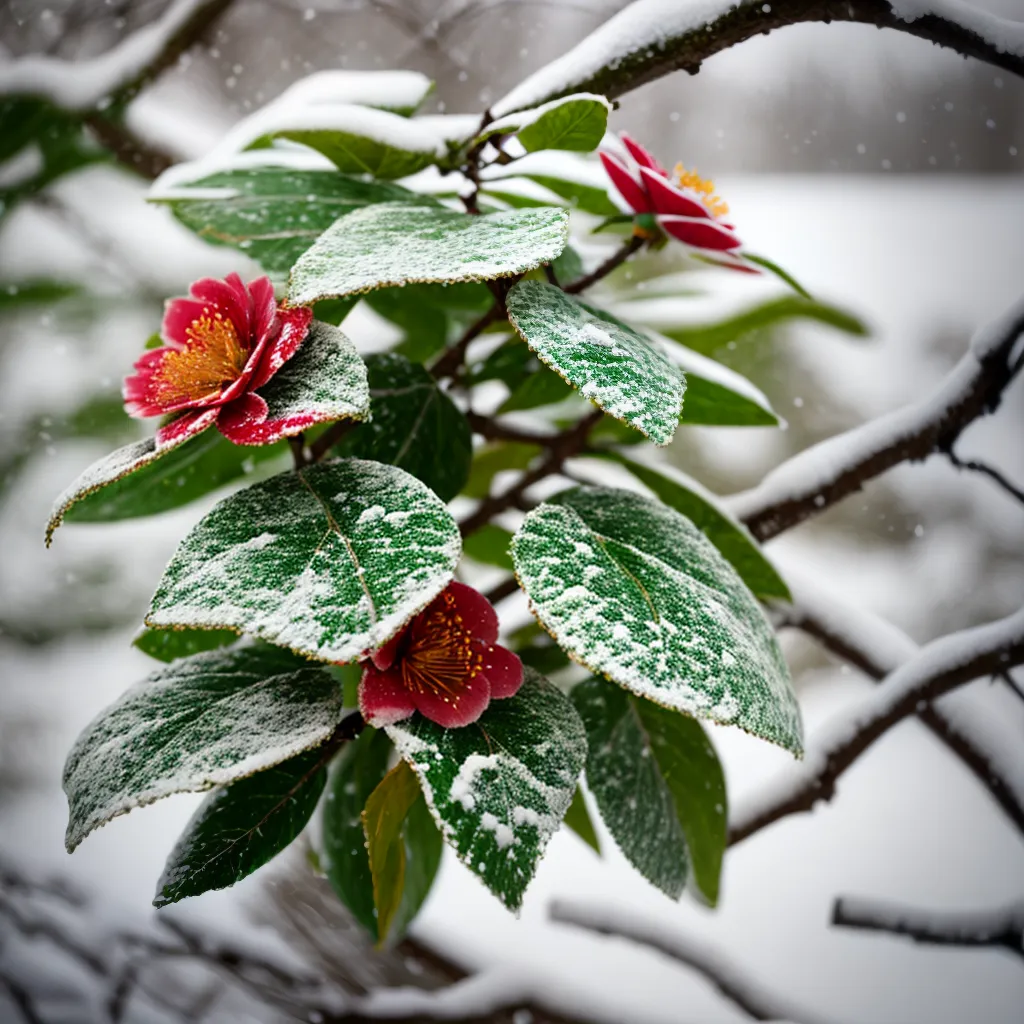 camelia vermelha neve ramos 1 camelia vermelha neve ramos 1