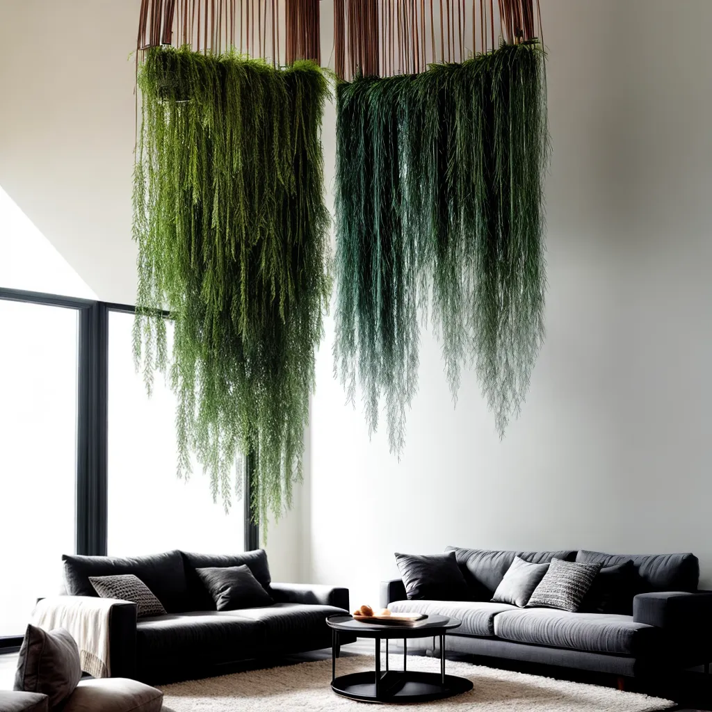 plantas pendentes verde macrame decoracao plantas pendentes verde macrame decoracao