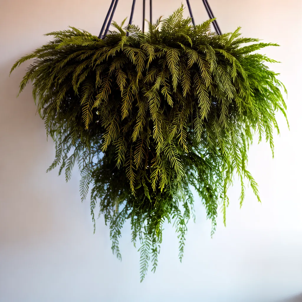 plantas pendentes fern variegado spider