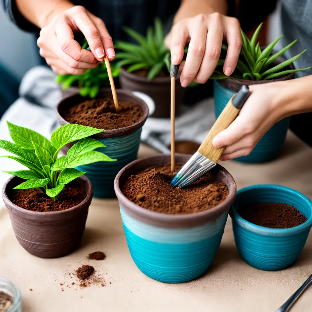 vasos artesanais plantas criatividade