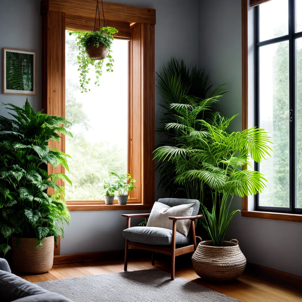 cantinho leitura plantas acolhedor