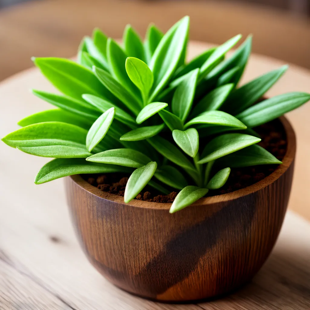 arranjo plantas verdes rustico