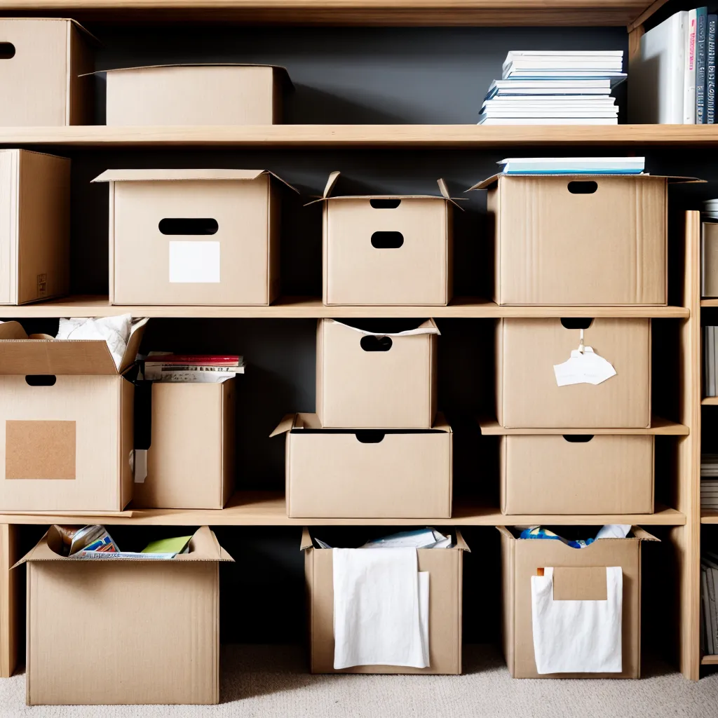 organizacao caixas armazenamento transicao