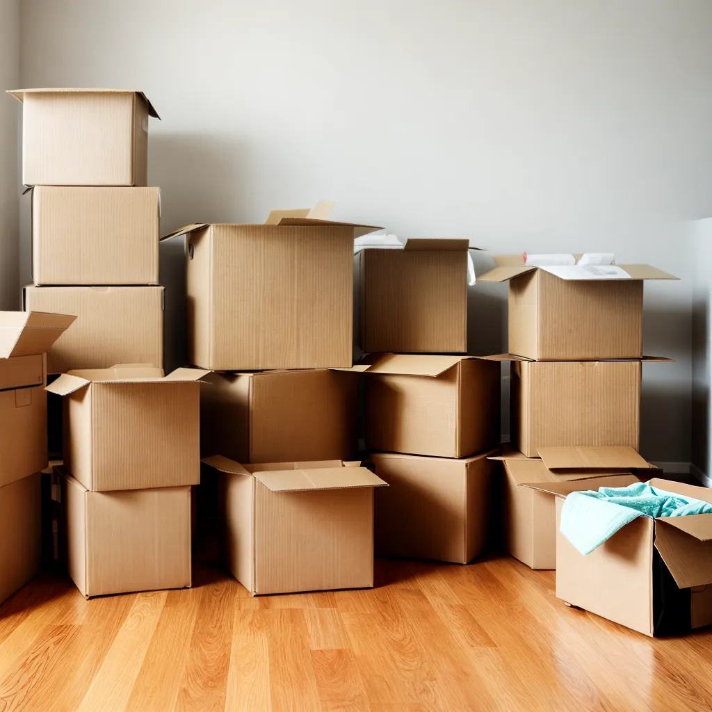 caixas mudanca organizadas casa caminhao