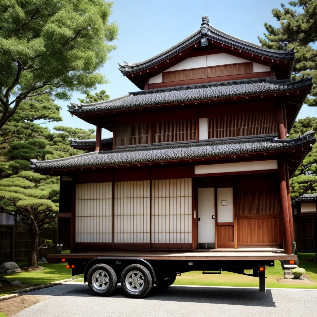casa japonesa transporte caminhao casa japonesa transporte caminhao