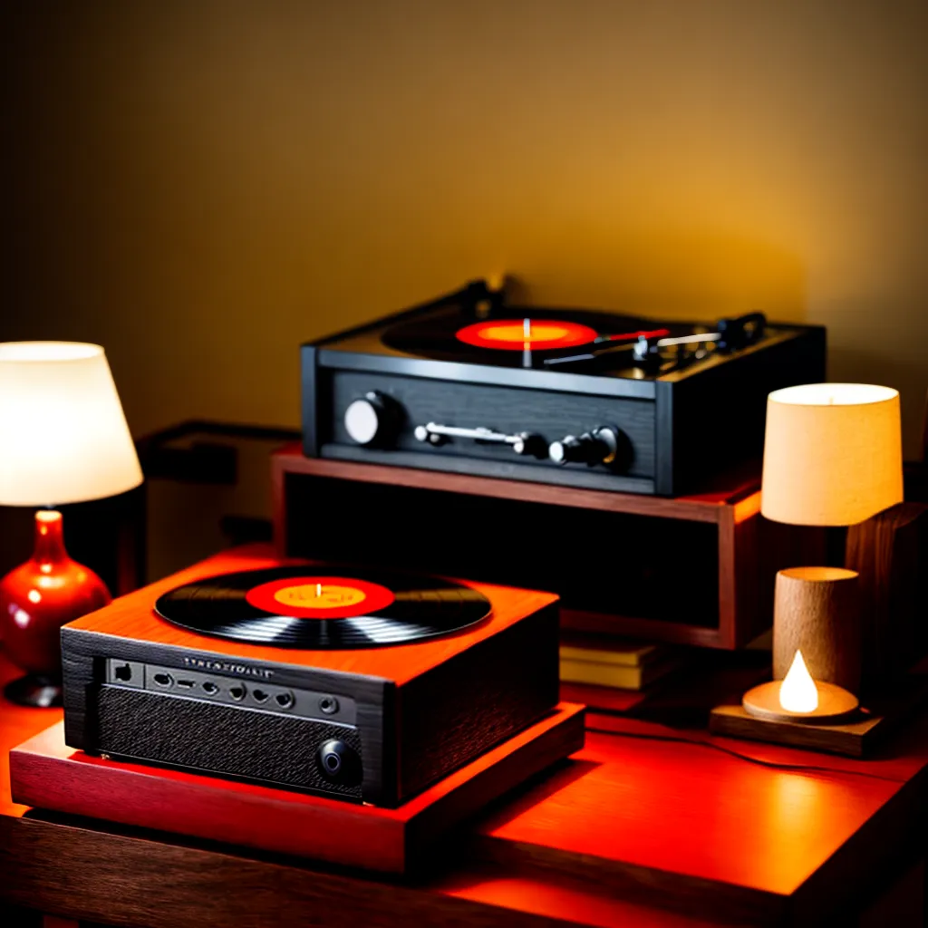 tocador vinil vermelho decoracao retro tocador vinil vermelho decoracao retro