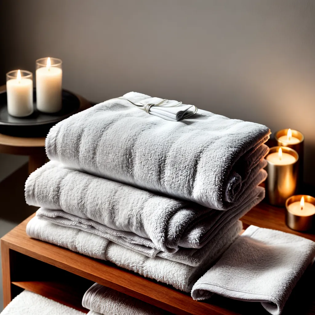 spa luxuoso toalhas brancas