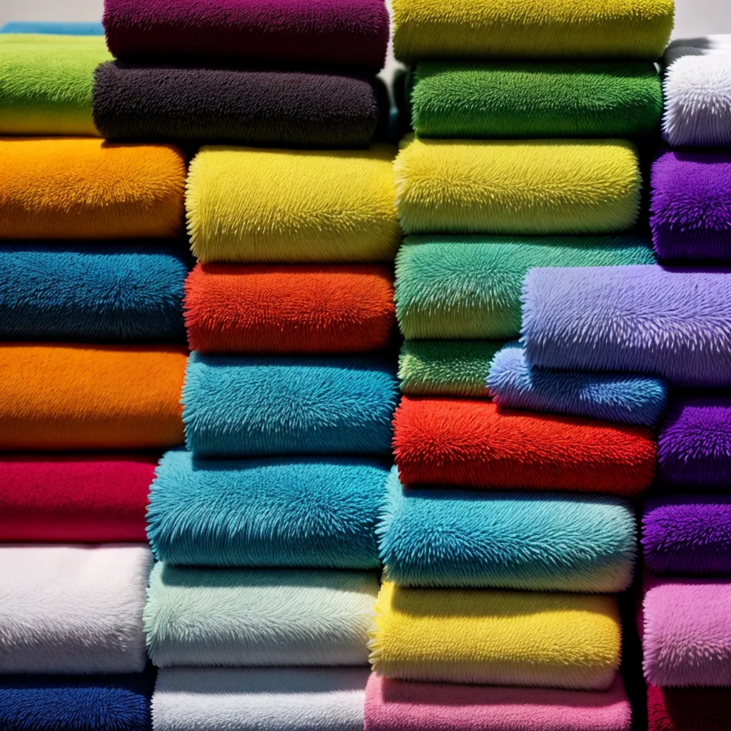 toalhas coloridas dobradas prateleira 1 toalhas coloridas dobradas prateleira 1