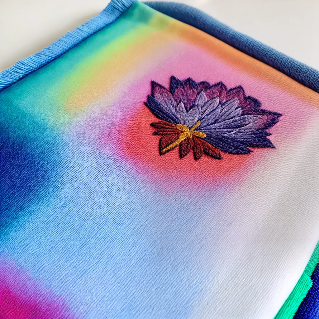 toalha bordada floral elegante