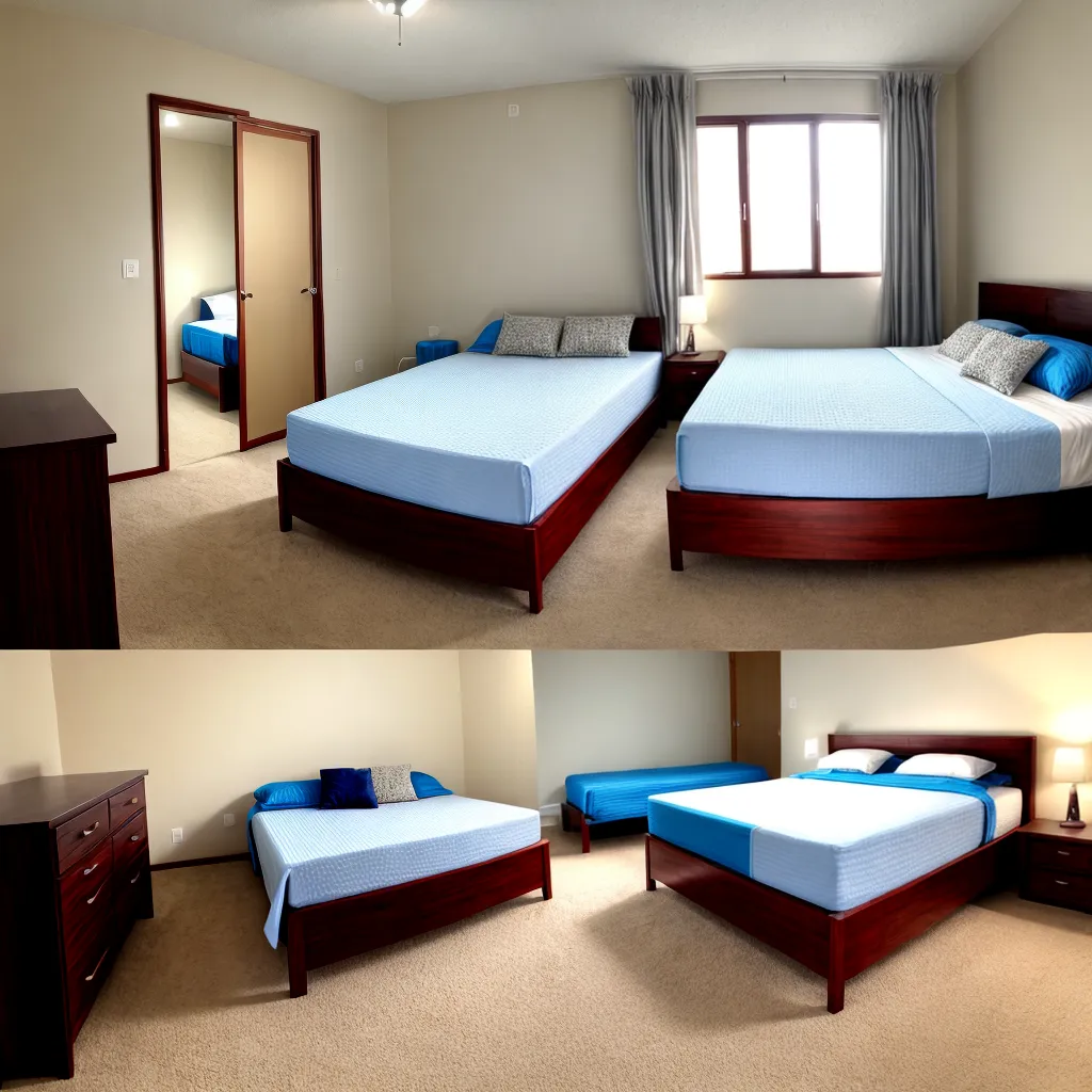 quarto espacoso bicama colchoes