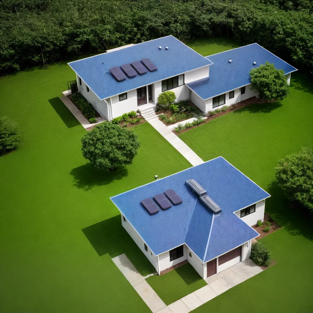 casa sustentavel paineis solares natureza
