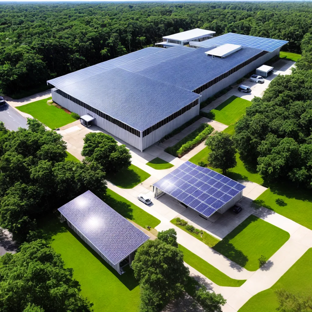 predio escritorio solar verde