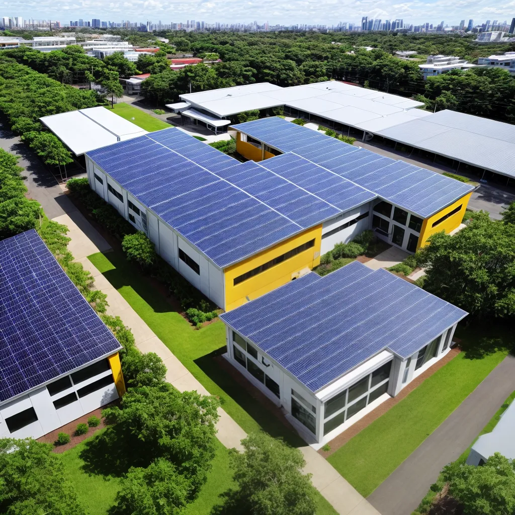 predio solar verde energia trabalho