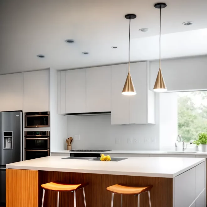 cozinha moderna pendentes iluminacao