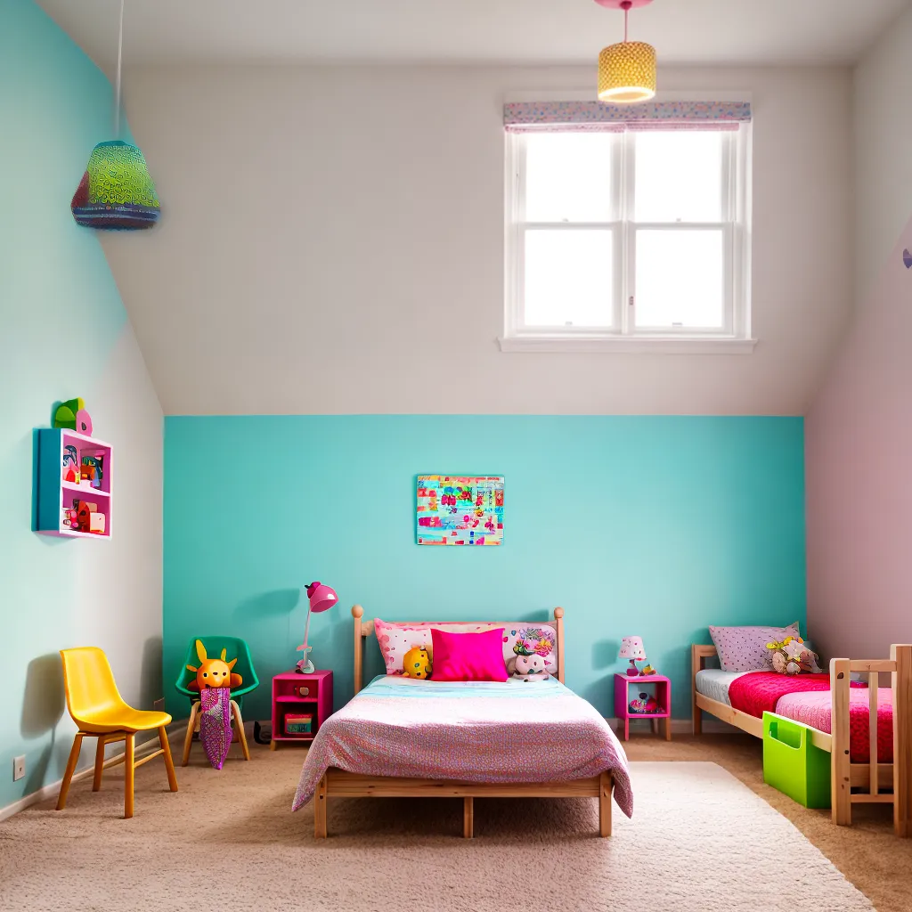 quarto infantil luzes coloridas