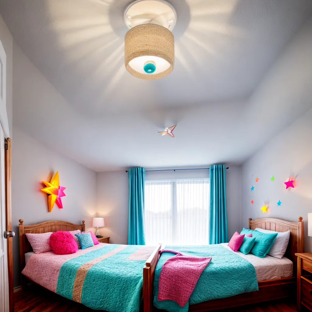 quarto infantil luzes pendentes imaginacao