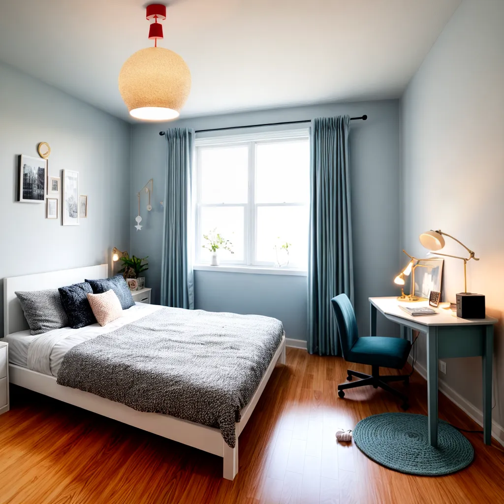 quarto infantil colorido luzes pendentes 2