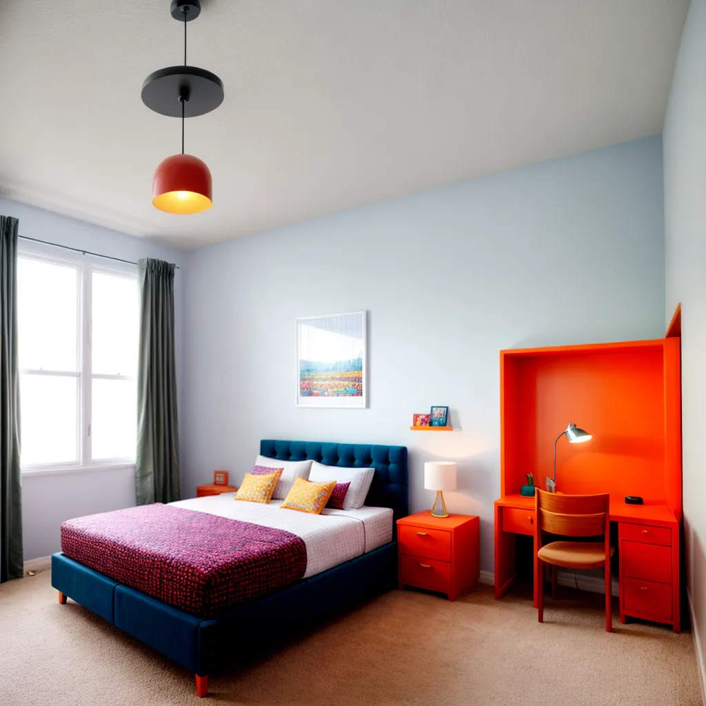 quarto infantil colorido luzes pendentes 4