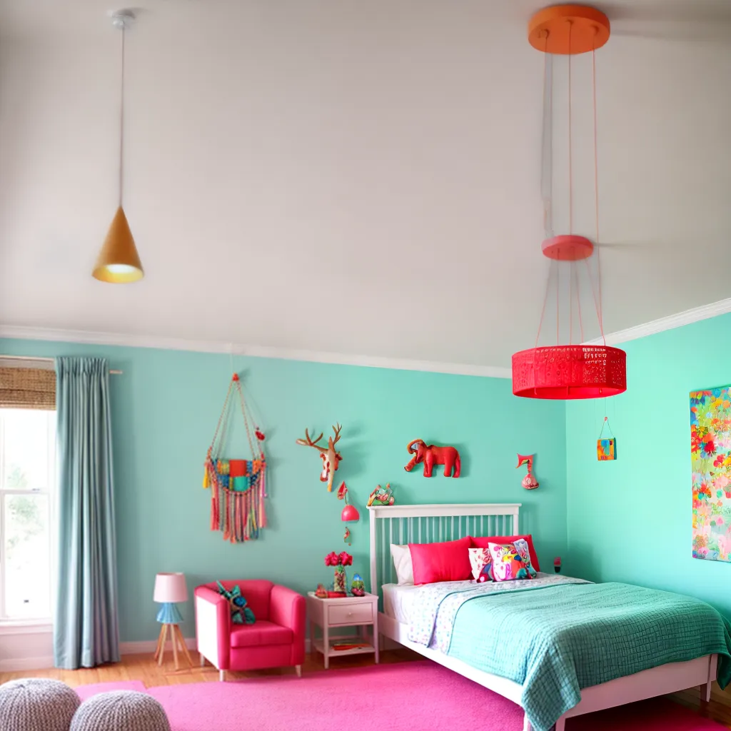 quarto infantil tema luzes pendentes