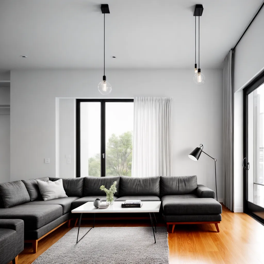 sala minimalista luzes pendentes elegante sala minimalista luzes pendentes elegante