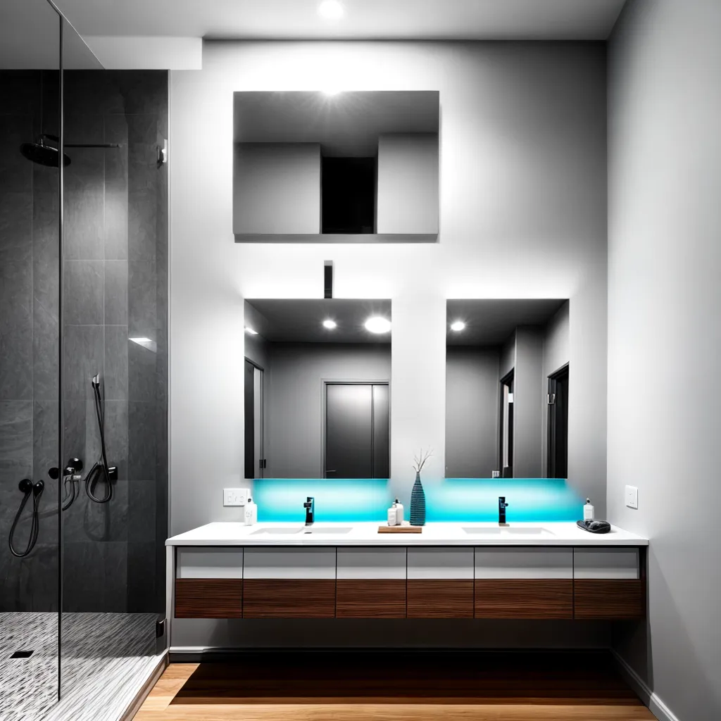 banheiro moderno pendentes luzes