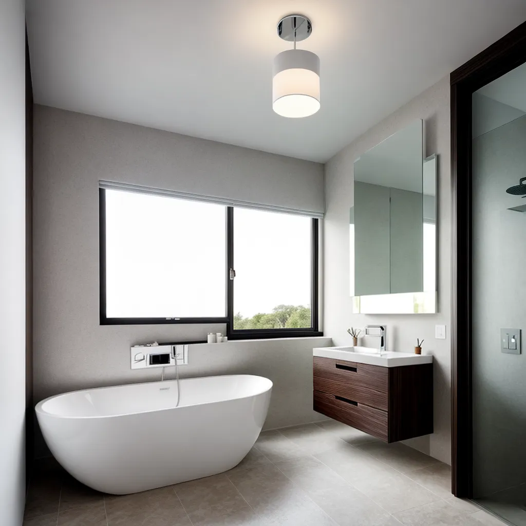 banheiro moderno pendentes luzes 3