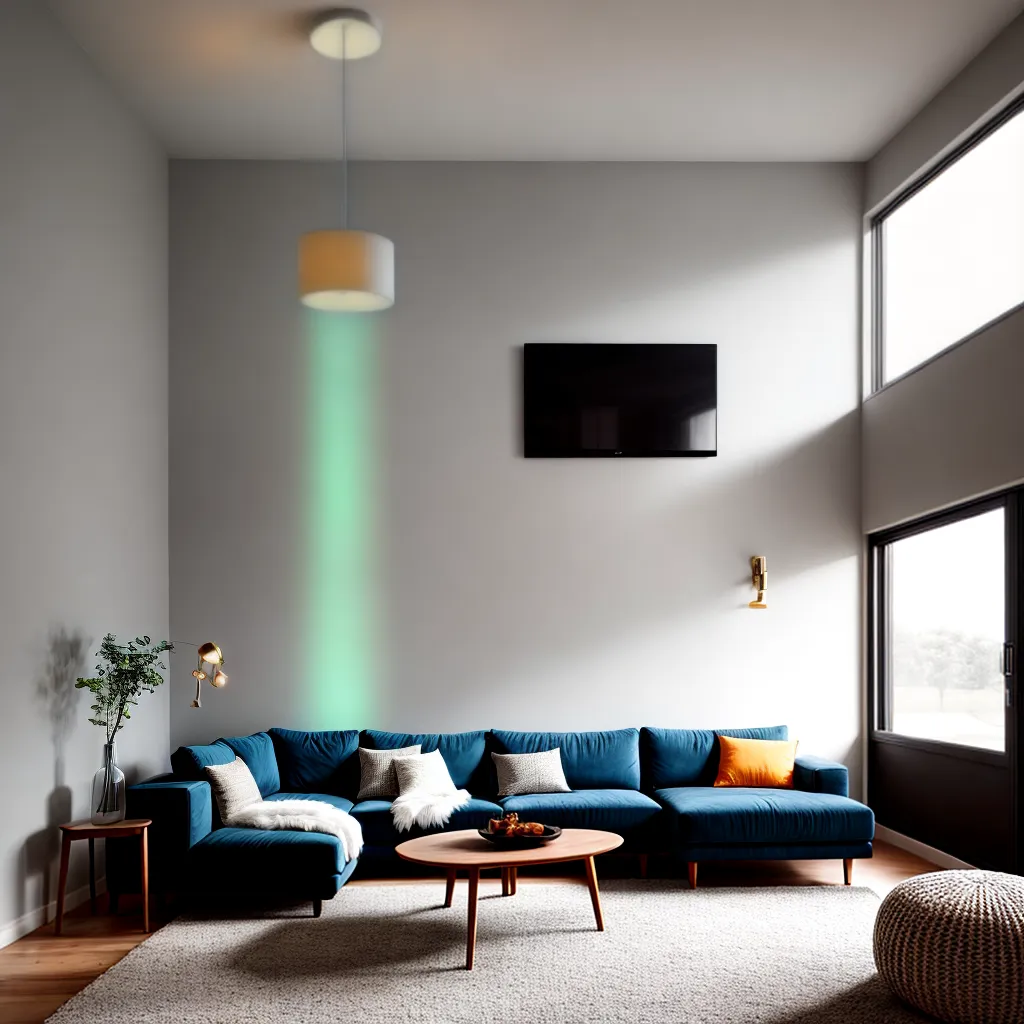 sala iluminada ambiente acolhedor