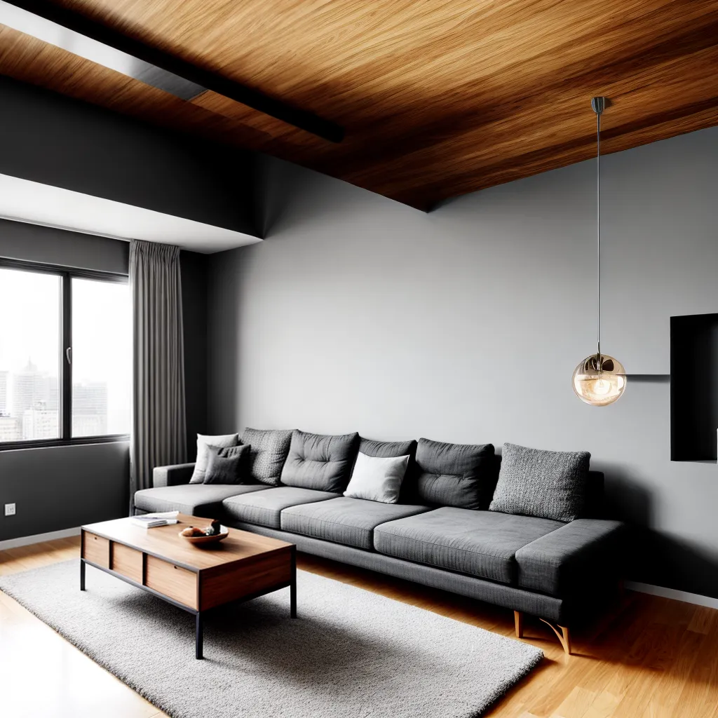 sala minimalista pendentes ambiente acolhedor