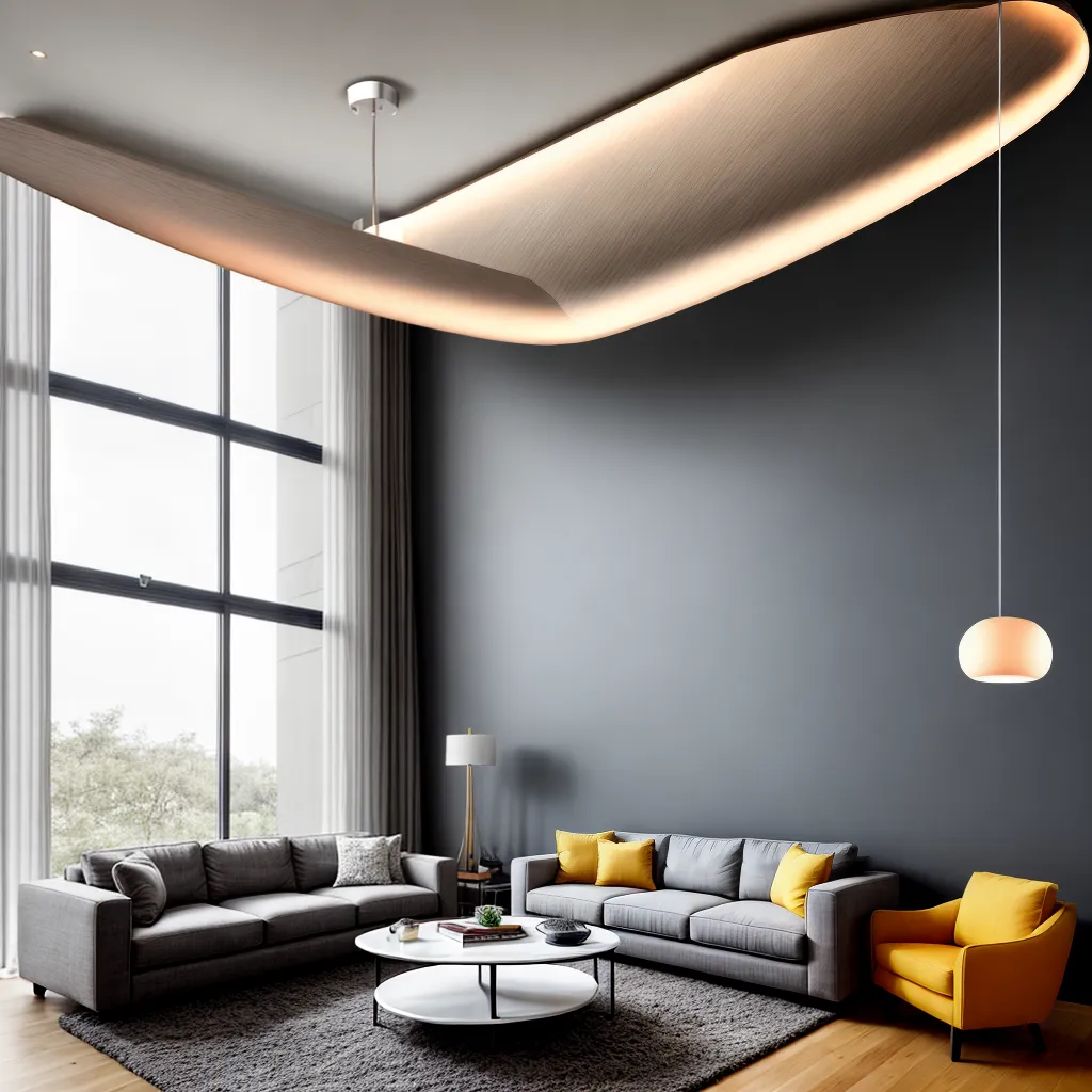 sala moderna luzes pendentes elegantes