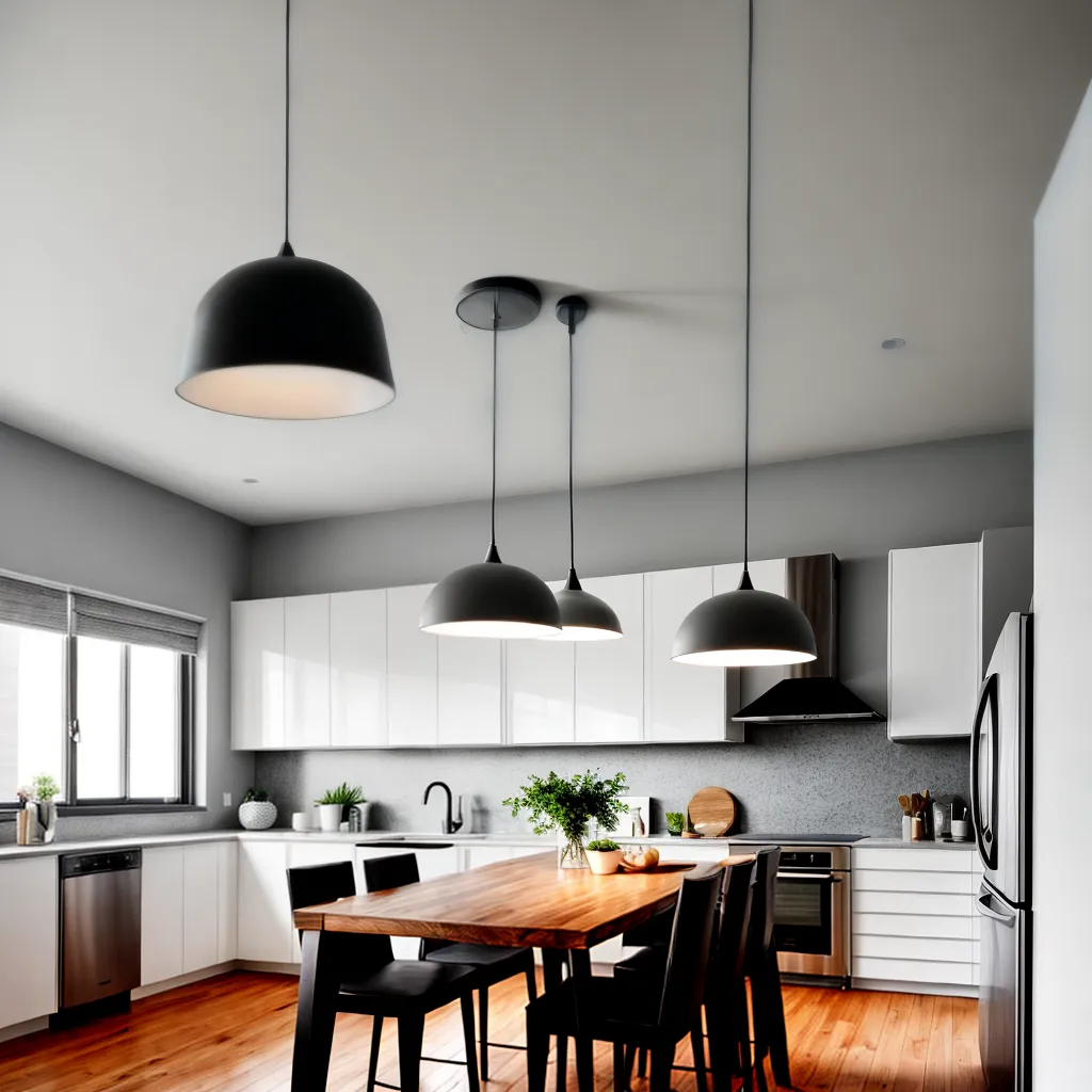 pendente elegante mesa jantar