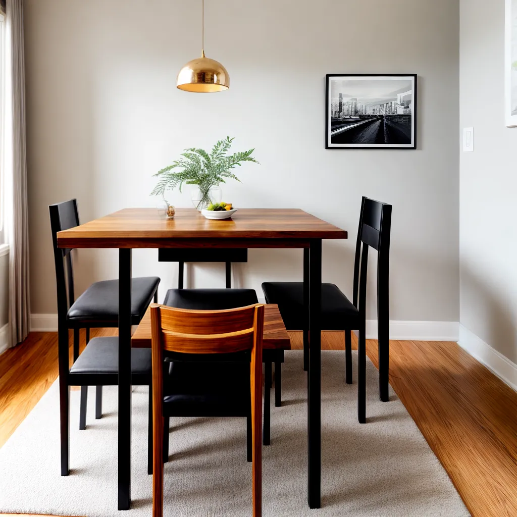 mesa jantar compacta quatro cadeiras