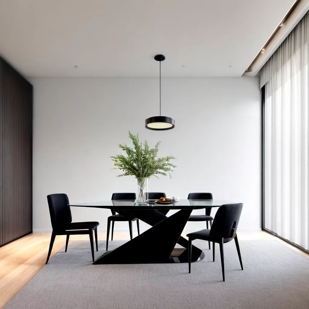mesa jantar moderna cadeiras minimalistas
