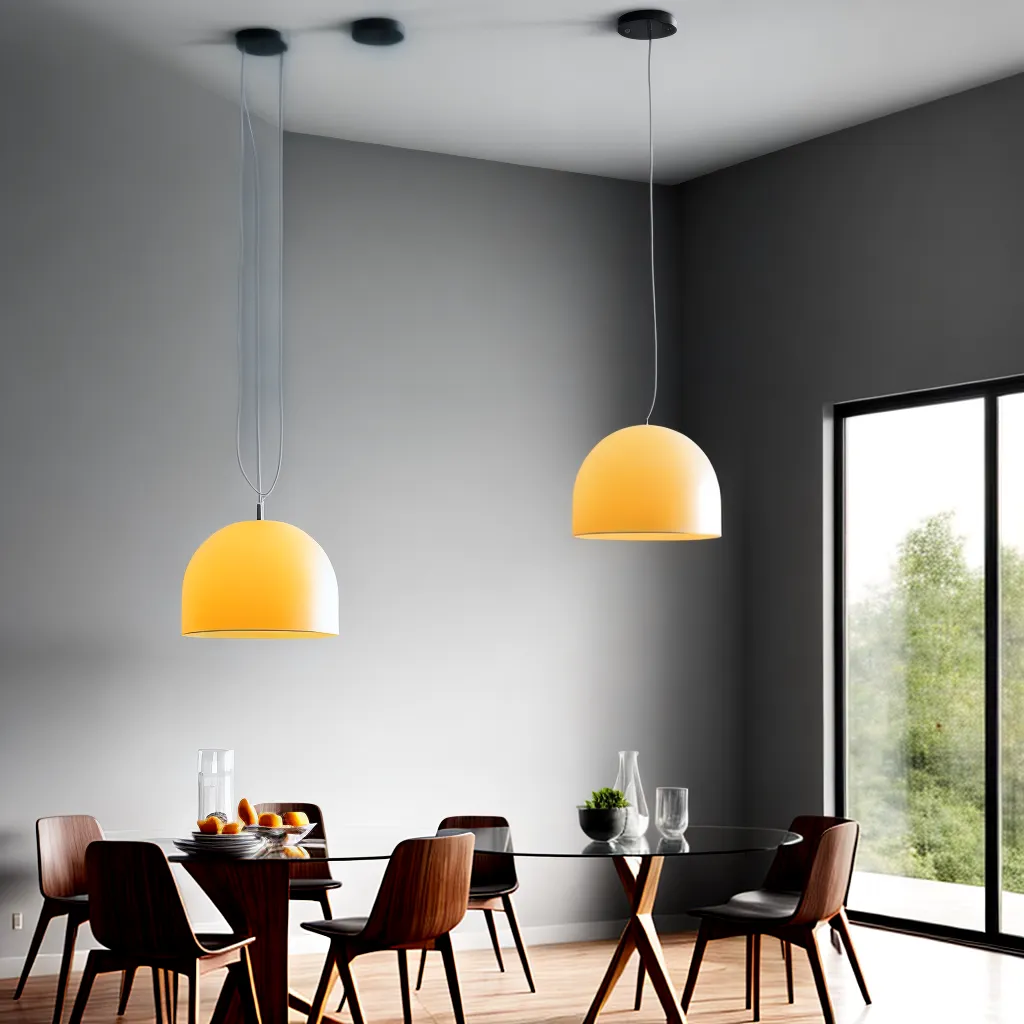 sala jantar moderna mesa luz