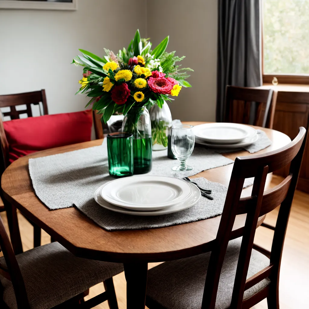 mesa jantar decorada flores sofisticada
