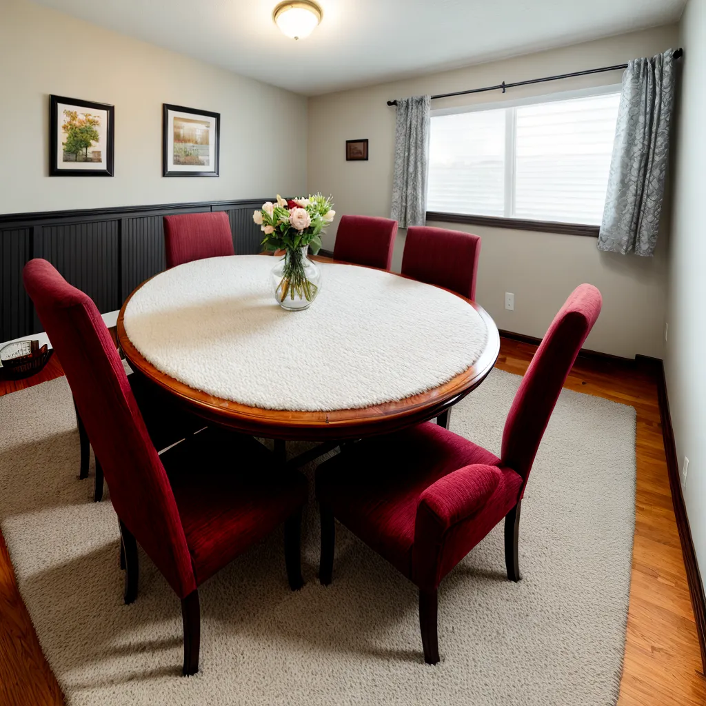 sala jantar acochegante mesa rugs
