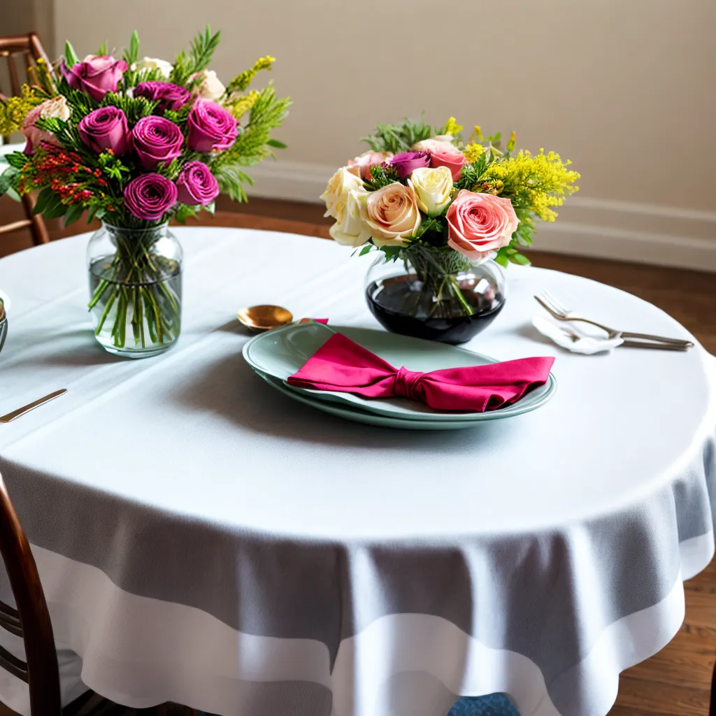 mesa especial decorada floral prata 1