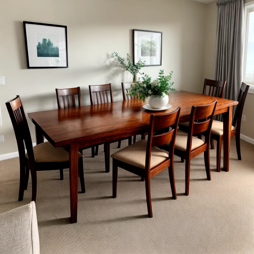 mesa jantar familiar floral