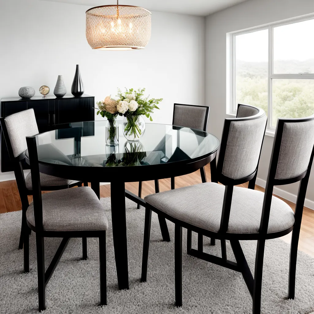 mesa jantar moderna cadeiras minimalistas 1