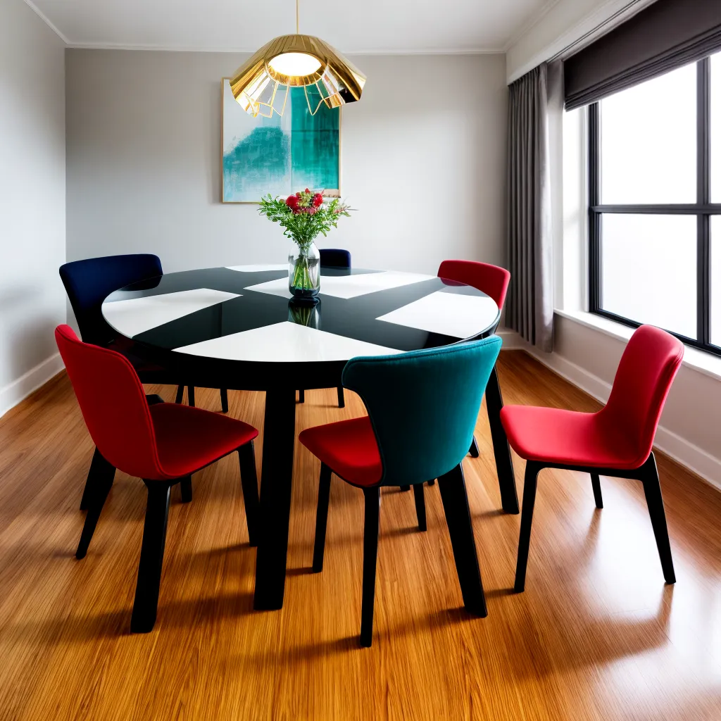 sala jantar moderna mesa vidro cadeiras 2
