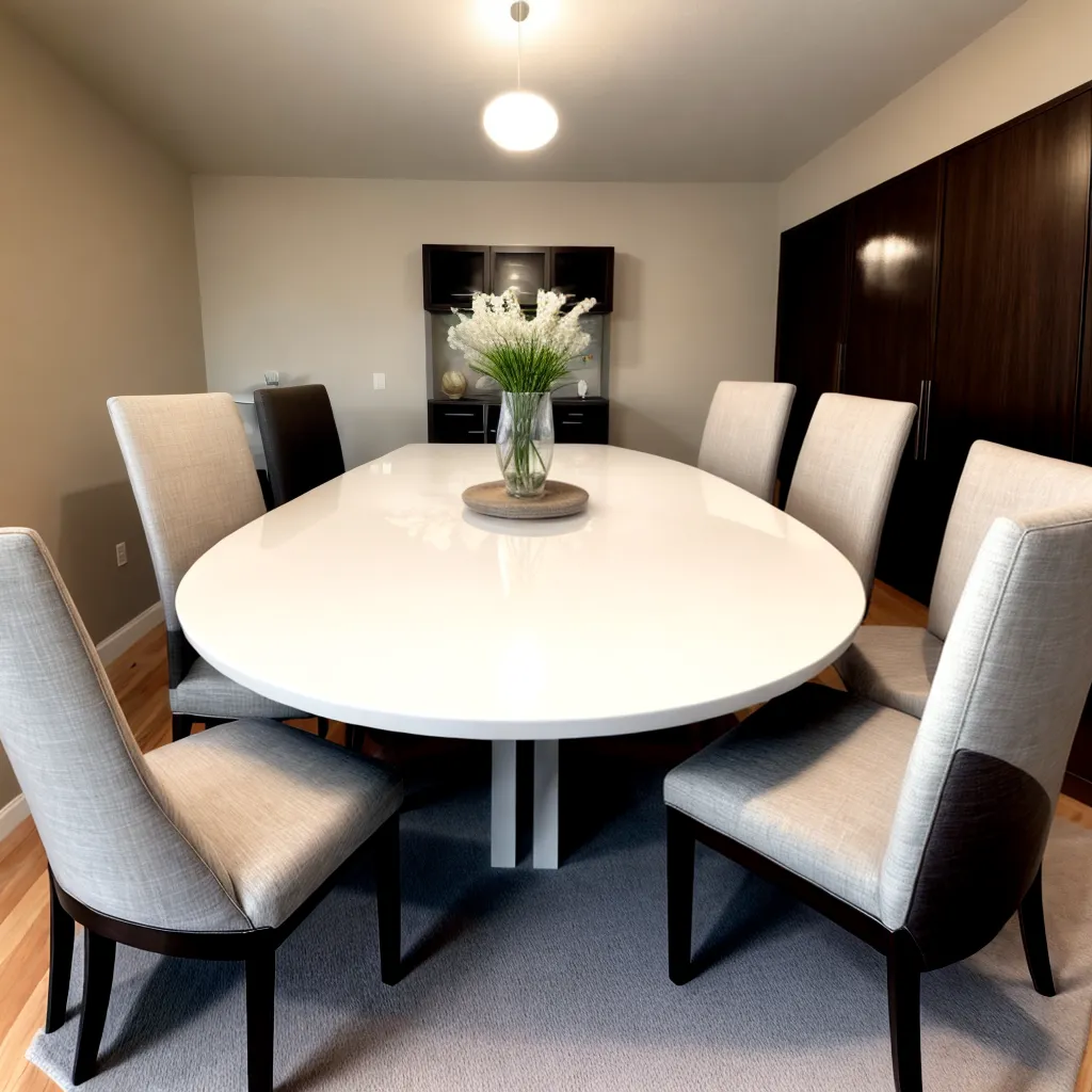 mesa jantar moderna cadeiras elegantes
